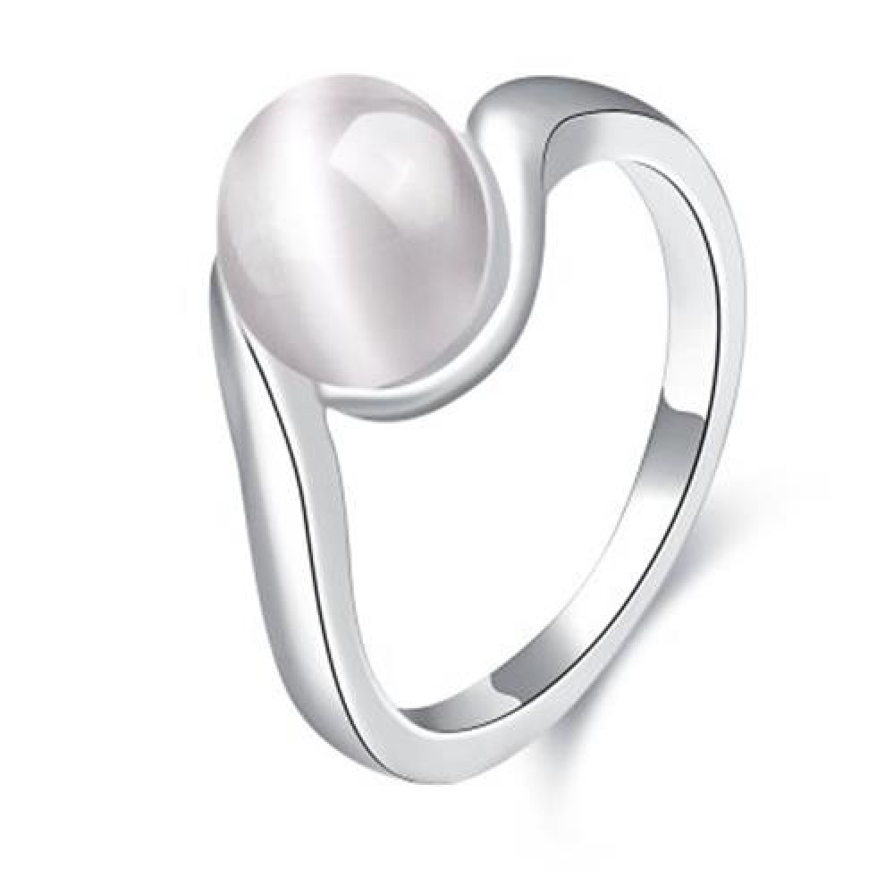 R062-B NICKLE FREE ANTIALLERGIC NEW FASHION JEWELRY GOLD PLATED RING (SILVER)