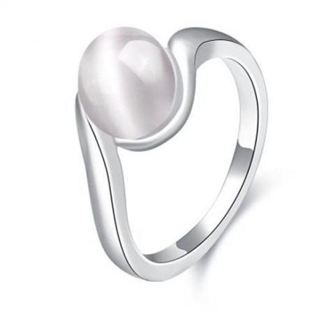 R062-B NICKLE FREE ANTIALLERGIC NEW FASHION JEWELRY GOLD PLATED RING (SILVER)