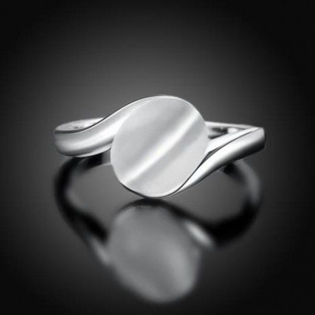 R062-B NICKLE FREE ANTIALLERGIC NEW FASHION JEWELRY GOLD PLATED RING (SILVER)