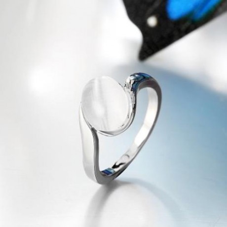 R062-B NICKLE FREE ANTIALLERGIC NEW FASHION JEWELRY GOLD PLATED RING (SILVER)