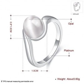 R062-B NICKLE FREE ANTIALLERGIC NEW FASHION JEWELRY GOLD PLATED RING (SILVER)