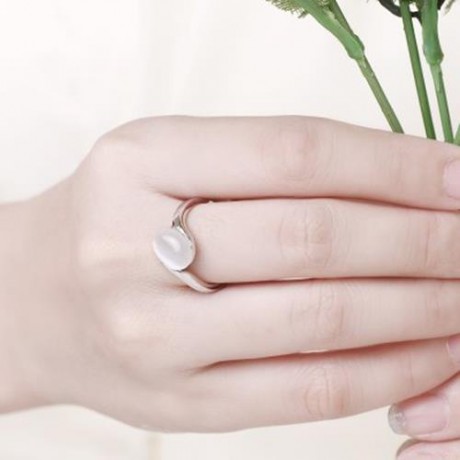 R062-B NICKLE FREE ANTIALLERGIC NEW FASHION JEWELRY GOLD PLATED RING (SILVER)