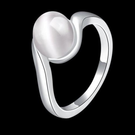 R062-B NICKLE FREE ANTIALLERGIC NEW FASHION JEWELRY GOLD PLATED RING (SILVER)
