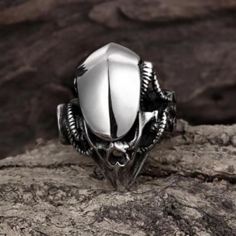 R172-10 316L STAINLESS STEEL NEW DESIGN FINGER RING FOR MAN (SILVER)