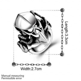 R172-10 316L STAINLESS STEEL NEW DESIGN FINGER RING FOR MAN (SILVER)