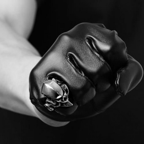 R172-10 316L STAINLESS STEEL NEW DESIGN FINGER RING FOR MAN (SILVER)