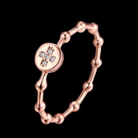 R001-A-7 GOLD PLATED KOREAN STYLE NEW DESIGN FINGER RING FOR LADY (GOLDEN)