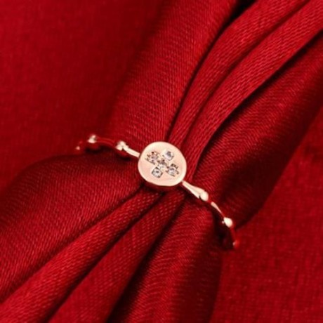 R001-A-7 GOLD PLATED KOREAN STYLE NEW DESIGN FINGER RING FOR LADY (GOLDEN)