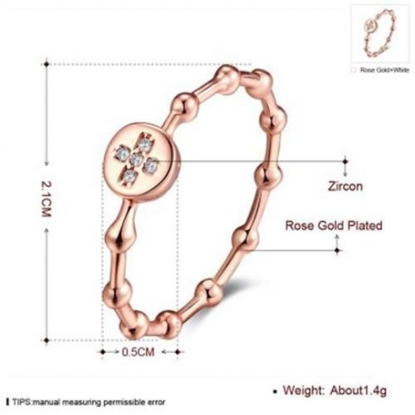 R001-A-7 GOLD PLATED KOREAN STYLE NEW DESIGN FINGER RING FOR LADY (GOLDEN)