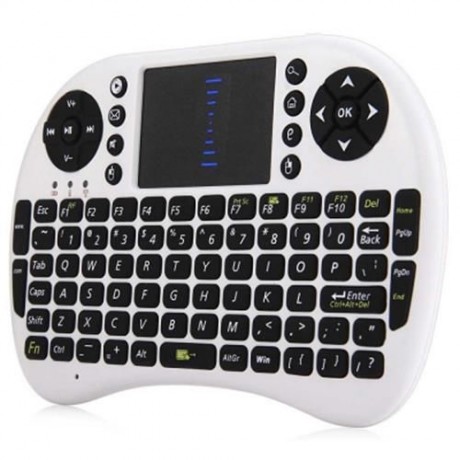 M2S 2.4GHZ WIRELESS QWERTY KEYBOARD TOUCHPAD WITH RECEIVER (WHITE)