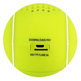 LEATHER COVER WIRELESS BLUETOOTH V2.1 TENNIS RECHARGEABLE SPEAKER TF CARD MUSIC DEVICE (GR
