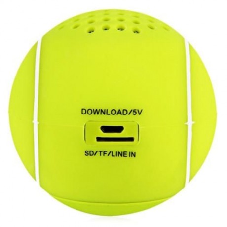 LEATHER COVER WIRELESS BLUETOOTH V2.1 TENNIS RECHARGEABLE SPEAKER TF CARD MUSIC DEVICE (GR