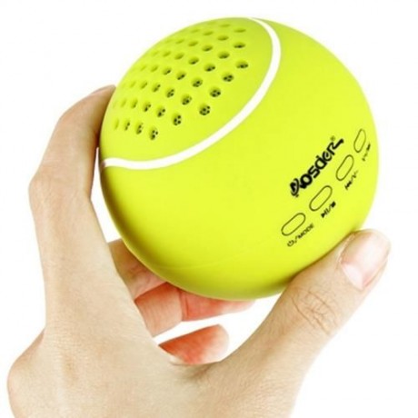 LEATHER COVER WIRELESS BLUETOOTH V2.1 TENNIS RECHARGEABLE SPEAKER TF CARD MUSIC DEVICE (GR