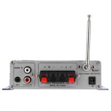 HY - 502 USB FM AUDIO CAR STEREO AMPLIFIER RADIO MP3 SPEAKER LED HI-FI 2 CHANNEL DIGITAL D