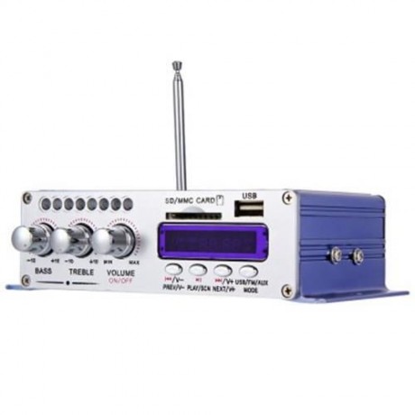 HY - 502 USB FM AUDIO CAR STEREO AMPLIFIER RADIO MP3 SPEAKER LED HI-FI 2 CHANNEL DIGITAL D