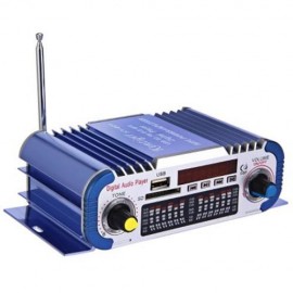 HY601 USB FM AUDIO 12V LED CAR STEREO AMPLIFIER RADIO MP3 SPEAKER HI-FI 2 CHANNEL DIGITAL 