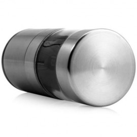 PORTABLE STAINLESS STEEL MANUAL SALT PEPPER SPICE MILL GRINDER KITCHEN ACCESSARIES (SILVER