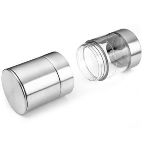 PORTABLE STAINLESS STEEL MANUAL SALT PEPPER SPICE MILL GRINDER KITCHEN ACCESSARIES (SILVER