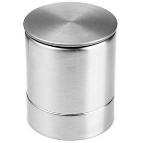 2 IN 1 STAINLESS STEEL MANUAL SALT PEPPER MILL GRINDER SEASONING COOKING TOOLS (SILVER)