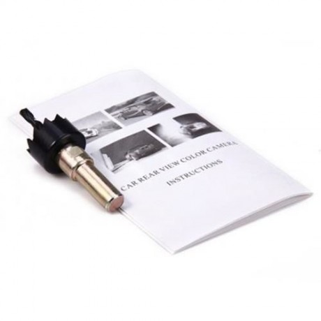 MINI UNIVERSAL FIT CAR REAR VIEW CAMERA WATERPROOF REVERSE MONITOR WITH 18.5MM HOLE SAW - 