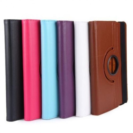 IPAD MINI 4 CASE COVER 360 DEGREE ROTATING LYCHEE TEXTURE SMART LEATHER WITH RETINA DISPLA