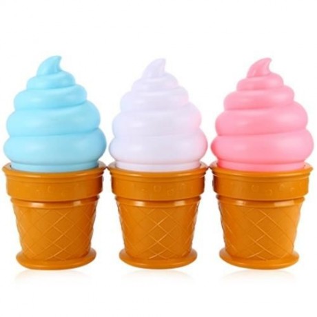 ICE CREAM CONE SHAPED NIGHT LIGHT DESK TABLE LED LAMP FOR KIDS CHILDREN BEDROOM DECOR LIGH