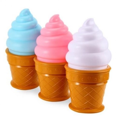 ICE CREAM CONE SHAPED NIGHT LIGHT DESK TABLE LED LAMP FOR KIDS CHILDREN BEDROOM DECOR LIGH