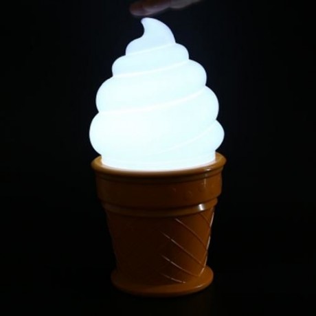 ICE CREAM CONE SHAPED NIGHT LIGHT DESK TABLE LED LAMP FOR KIDS CHILDREN BEDROOM DECOR LIGH