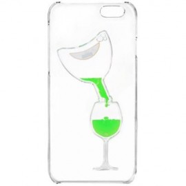 3D LIQUID FLOW HOURGLASS TRANSLUCENT ANTI-SLIP BACK COVER CASE FOR IPHONE 6 / 6S (GREEN)