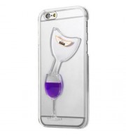 3D LIQUID FLOW HOURGLASS TRANSLUCENT ANTI-SLIP BACK COVER CASE FOR IPHONE 6 / 6S (PURPLE)