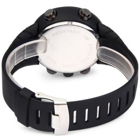LED WATCH DIGITAL ANALOG WRISTWATCH (BLACK)