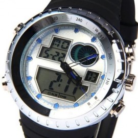LED WATCH DIGITAL ANALOG WRISTWATCH (SILVER)