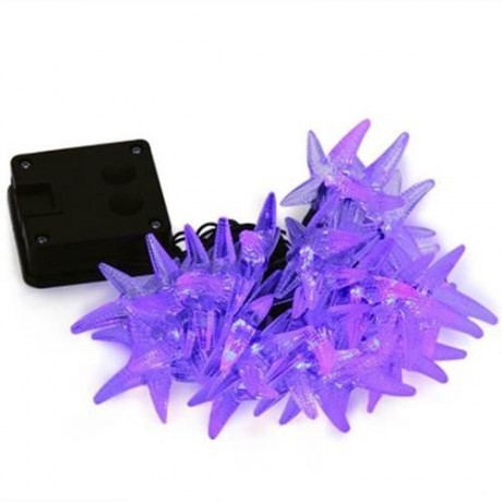 WTL - HX 30 STARFISH SHAPE SOLAR LED DECORATIVE LAMPS STRING LIGHT FOR CHRISTMAS FESTIVAL 