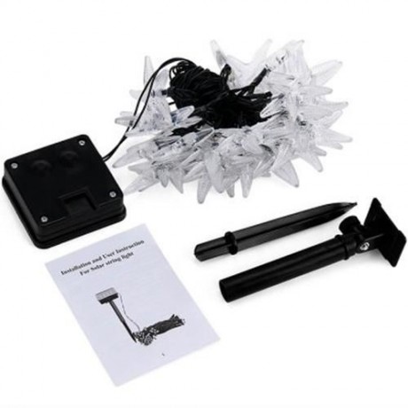 WTL - HX 30 STARFISH SHAPE SOLAR LED DECORATIVE LAMPS STRING LIGHT FOR CHRISTMAS FESTIVAL 