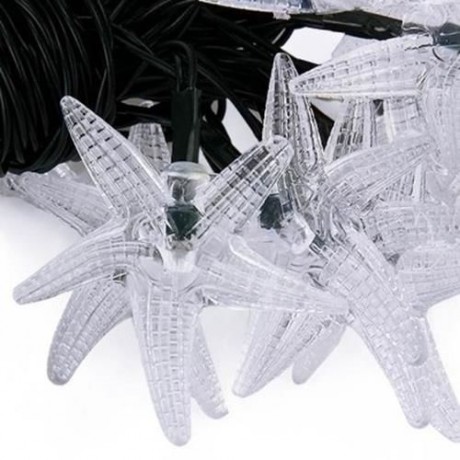 WTL - HX 30 STARFISH SHAPE SOLAR LED DECORATIVE LAMPS STRING LIGHT FOR CHRISTMAS FESTIVAL 