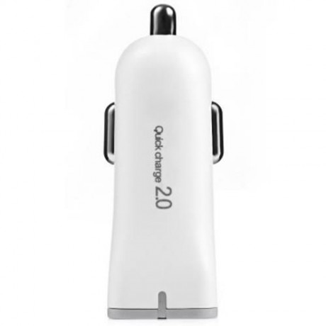 H100Q QUICK CHARGE 2.0 CAR CHARGER USB 5V 2.4A CIGARETTE LIGHTER ADAPTER FOR CELLPHONES US