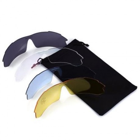 ROBESBON 0089 NON-POLARIZED SPORTS RUNNING OUTDOOR CYCLING GLASSES UV400 SUNGLASSES WITH 5