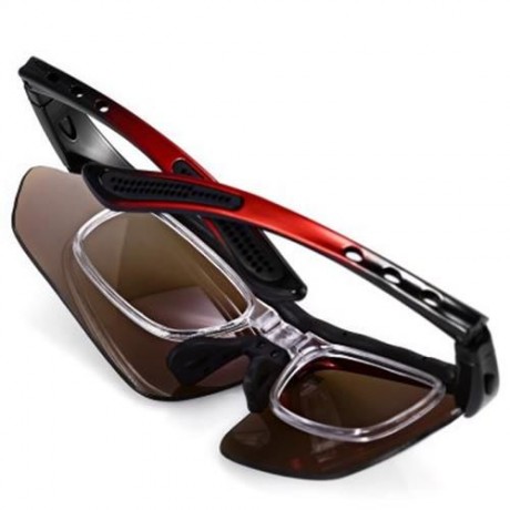 ROBESBON 0089 NON-POLARIZED SPORTS RUNNING OUTDOOR CYCLING GLASSES UV400 SUNGLASSES WITH 5