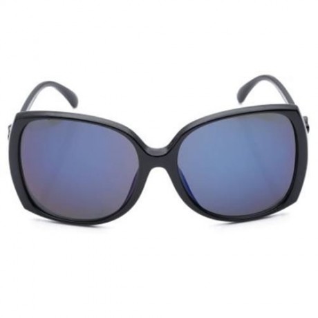 LADY VINTAGE BIG FRAME SUNGLASSES GOGGLES SHADES EYEGLASS (BRIGHT BLUE)