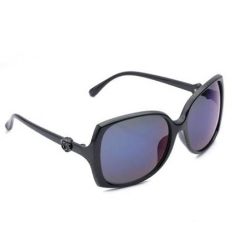 LADY VINTAGE BIG FRAME SUNGLASSES GOGGLES SHADES EYEGLASS (BRIGHT BLUE)