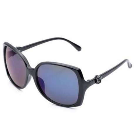 LADY VINTAGE BIG FRAME SUNGLASSES GOGGLES SHADES EYEGLASS (BRIGHT BLUE)