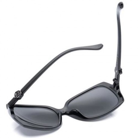 LADY VINTAGE BIG FRAME SUNGLASSES GOGGLES SHADES EYEGLASS (BRIGHT BLUE)