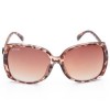LADY VINTAGE BIG FRAME SUNGLASSES GOGGLES SHADES EYEGLASS (BROWN)