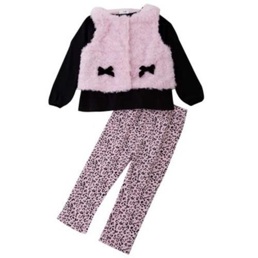 3PCS HAN EDITION ROUND NECK LONG SLEEVE FLOWER PRINT T-SHIRT PANTS WAISTCOAT FOR BABY GIRL 3PCS HAN EDITION ROUND NECK LONG SLEEVE FLOWER PRINT T-SHIRT PANTS WAISTCOAT FOR BABY GIRL