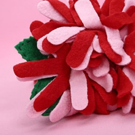 STYLISH BIG FLOWER DECORATED BABIES BEANIE HAT (#1)