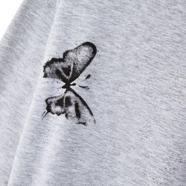 BOHEMIAN ROUND NECK LONG SLEEVE BIG BUTTERFLY PRINT LOOSE GIRLS LONG DRESS (GRAY)