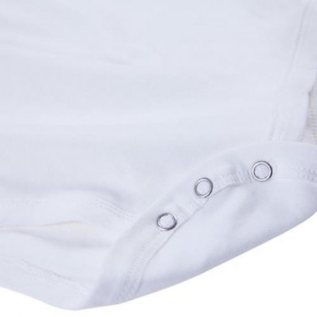 2PCS SWEET JEWEL COLLAR LONG SLEEVE LETTER EMBROIDERED BABIES ROMPER (WHITE   APPLIQUE PAT