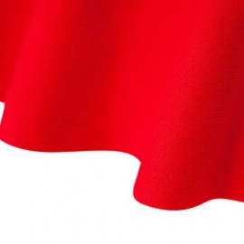 CHIC PURE COLOR HIGH WAIST WOOLEN KNITED PLEATED GIRLS SKIRT (RED)