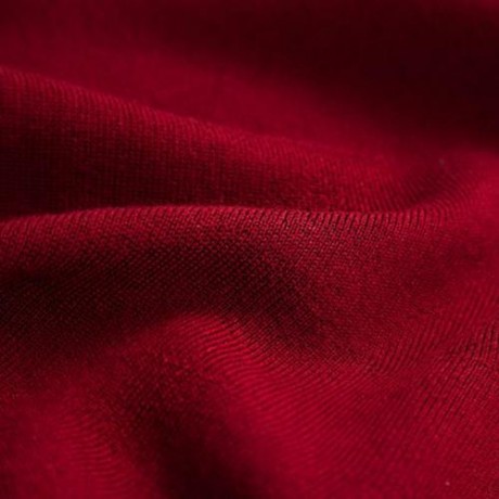 CHIC PURE COLOR HIGH WAIST WOOLEN KNITED PLEATED GIRLS SKIRT (WINE RED)