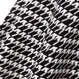 CHIC PURE COLOR HIGH WAIST WOOLEN KNITED PLEATED GIRLS SKIRT (WHITE AND BLACK)